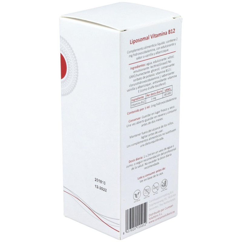 Liposomal B12 60ml - Curesupport