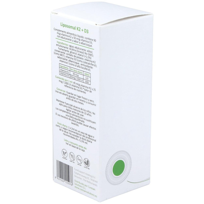 Liposomal K2+d3 60ml - Curesupport