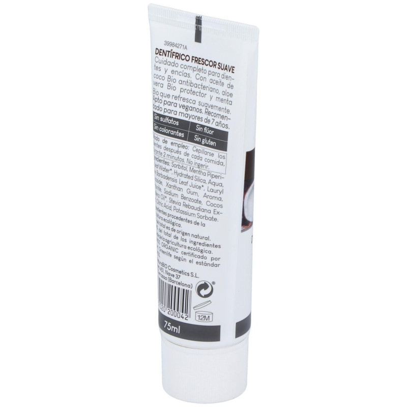 Dentifrico Frescor Suave 75ml - Naturabio Cosmetics