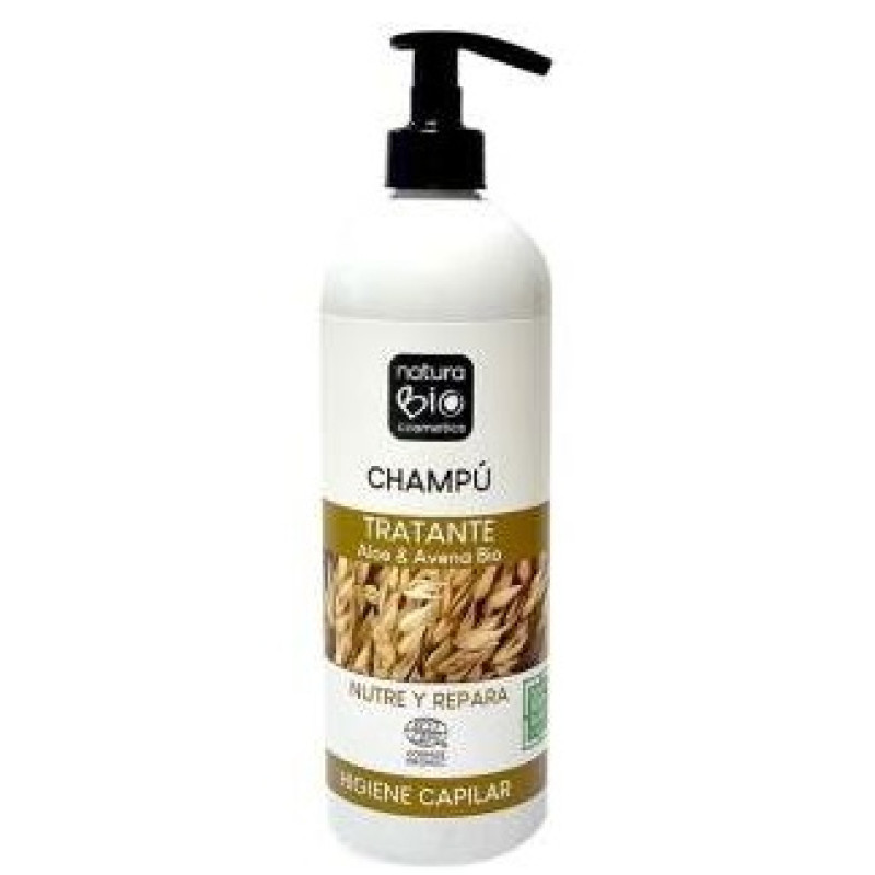 Champú Tratante Aloe Avena Bio 740ml - Naturabio Cosmetics
