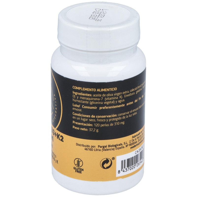 Mederi Vitamina D3 + K2 120 Perlas - Mederi Nutricion Integrativa