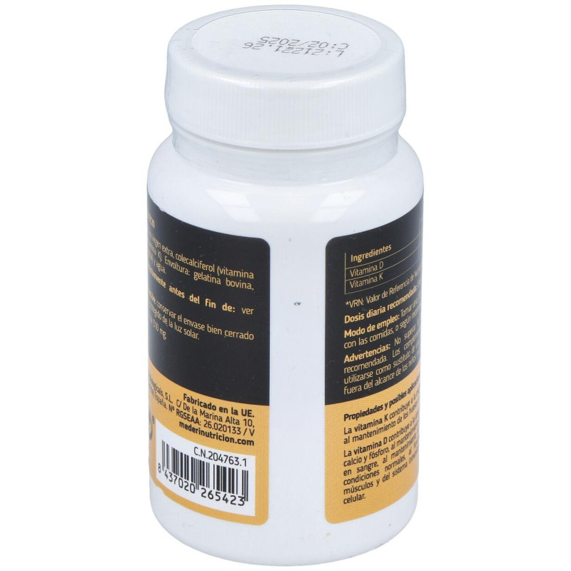 Mederi Vitamina D3 + K2 120 Perlas - Mederi Nutricion Integrativa