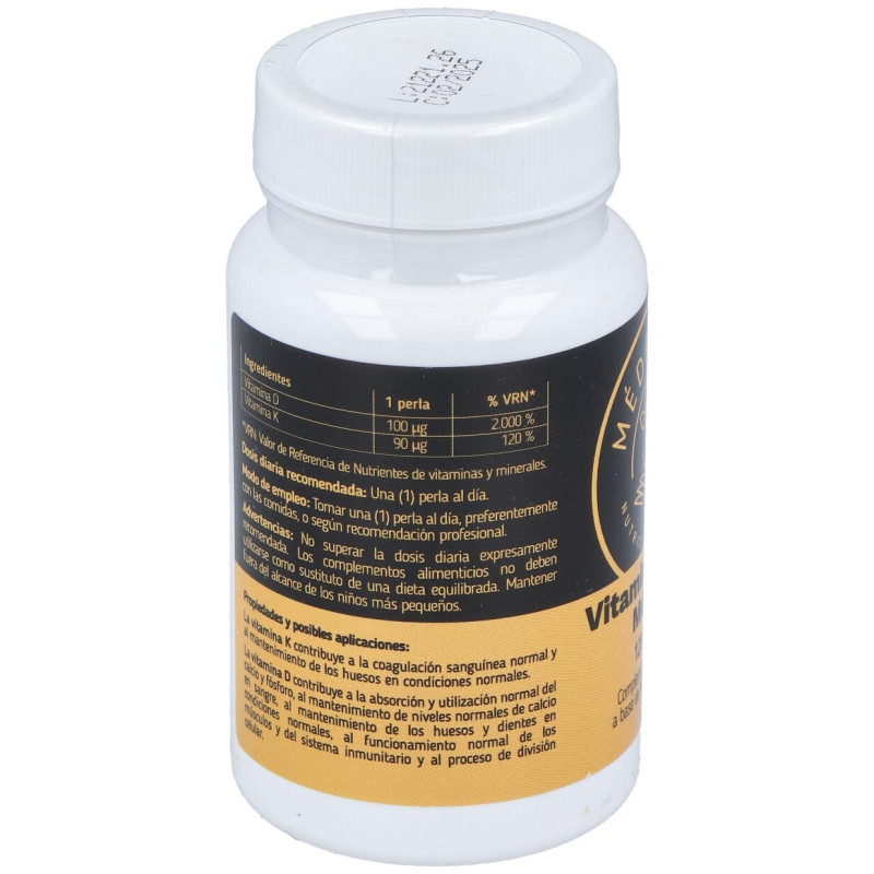 Mederi Vitamina D3 + K2 120 Perlas - Mederi Nutricion Integrativa
