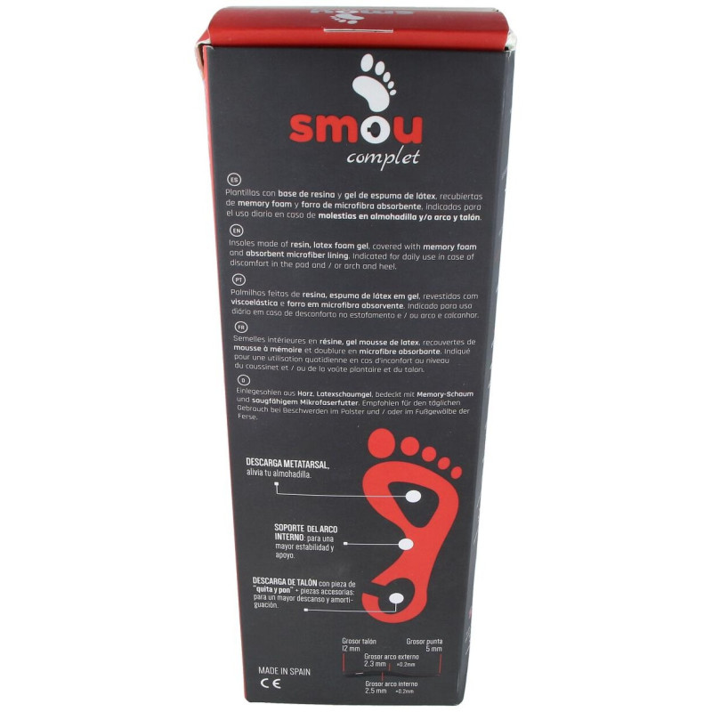 Smou Complet Plantilla Fascitis Espolón 45/46 1 Par