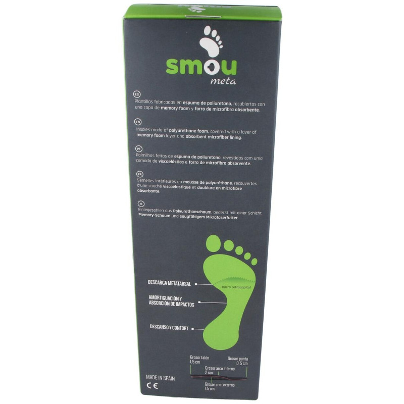 Smou Meta Metatarsalgia Amortiguación Y Confort Talla 43-44 1 Par