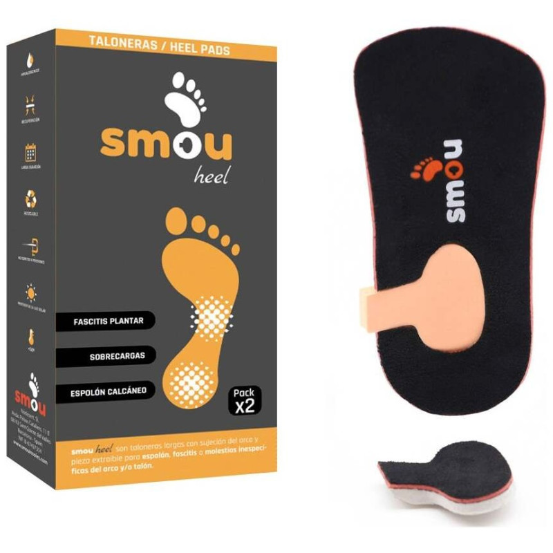 Smou Heel Talonera Larga Fascitis Y Espolón 42/43/44 1 Par