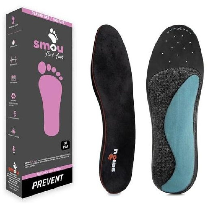 Smou Flat Foot Plantilla Pie Plano Talla 37/38 1 Par