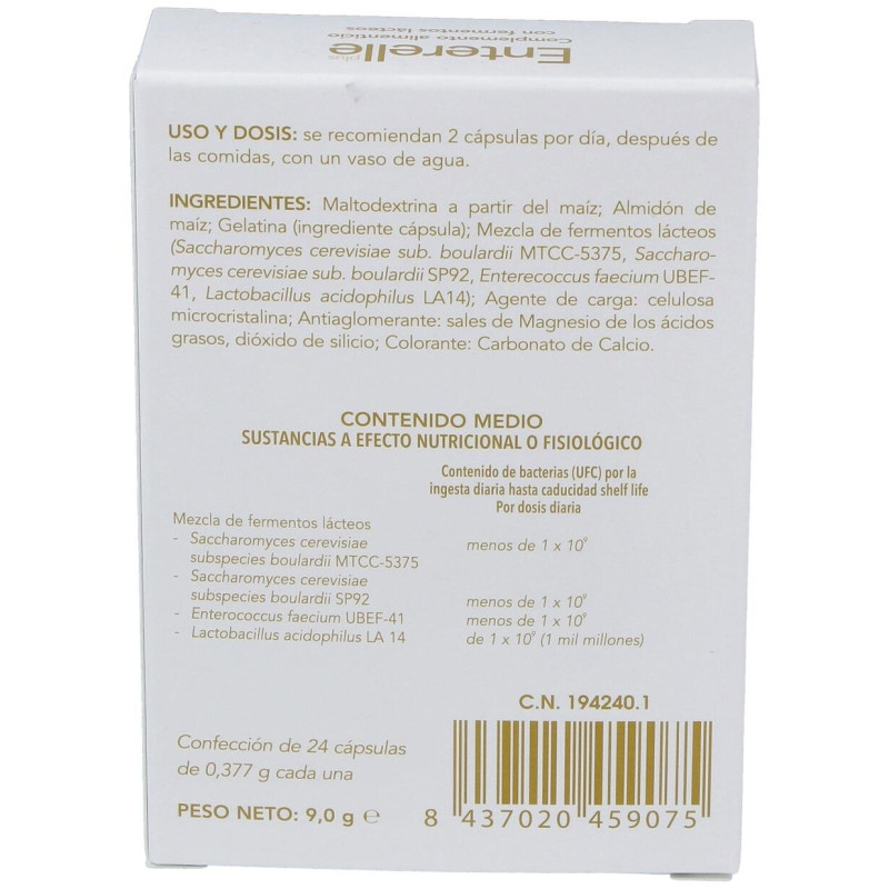 Complemento Alimenticio Enterelle Plus 24 Caps - Bromatech