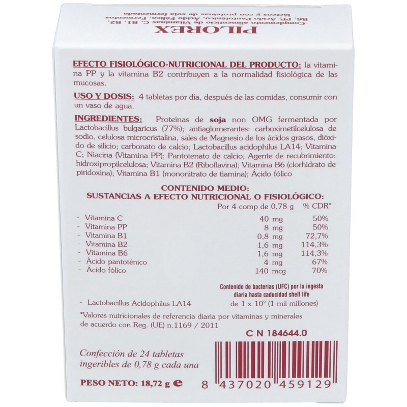 Pilorex 24 Tabletas - Bromatech