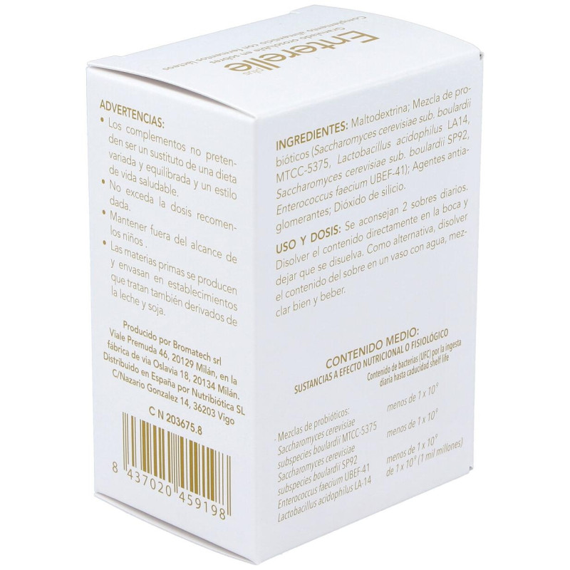 Enterelle Plus Suplemento Probiótico 24 Sobres - Bromatech