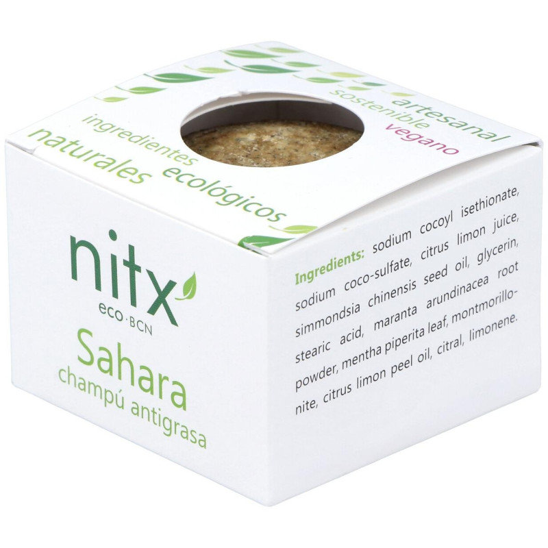 Sahara Antigras Champú Solido 85g - Nitx