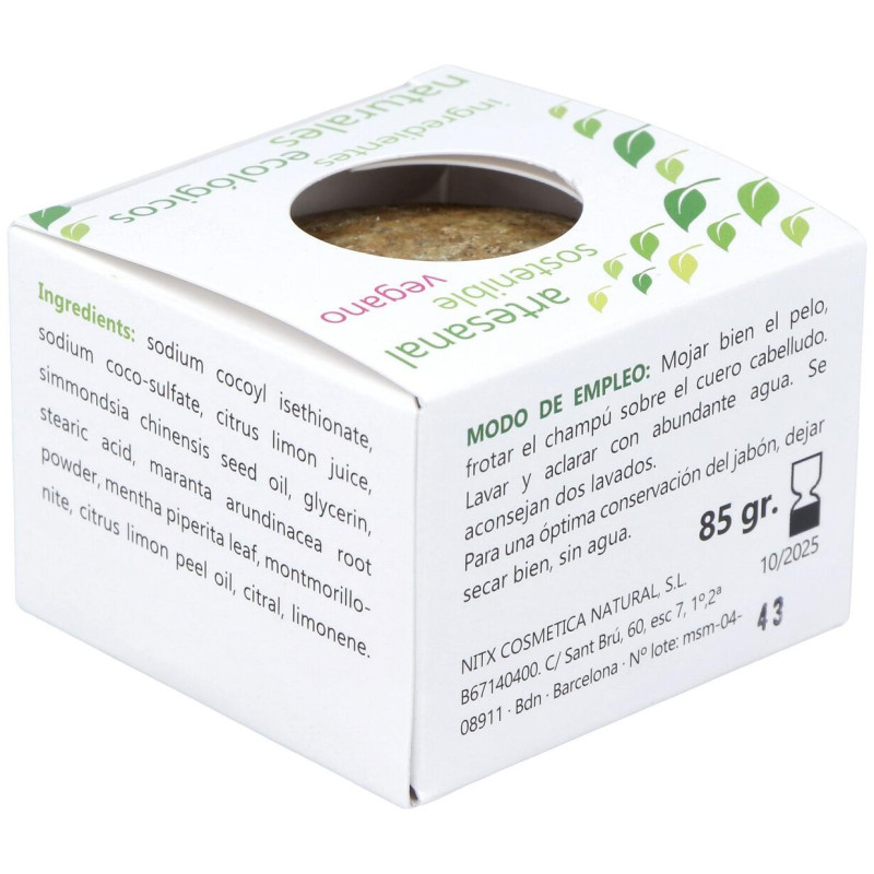 Sahara Antigras Champú Solido 85g - Nitx