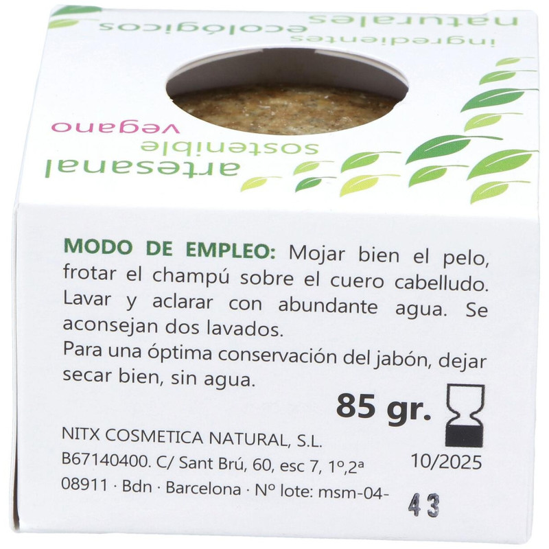 Sahara Antigras Champú Solido 85g - Nitx