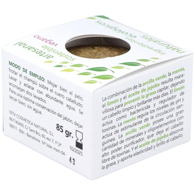 Sahara Antigras Champú Solido 85g - Nitx