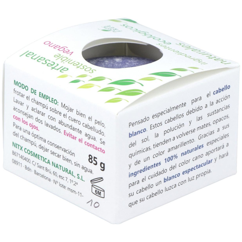 Nitx Champú Sólido Cabellos Blancos 85G