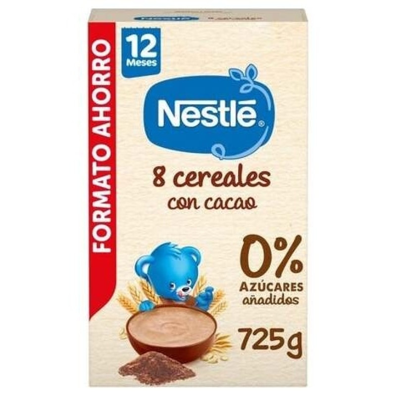 Nestlé Papilla 8 Cereales con Cacao +12m 725g - Nestl