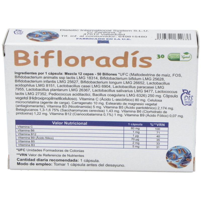 Dis Bifloradis 30caps - Dis Productos Naturales
