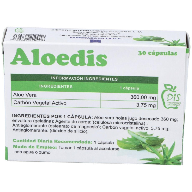 Aloedis (aloe Vera) 30cap - Dis Productos Naturales