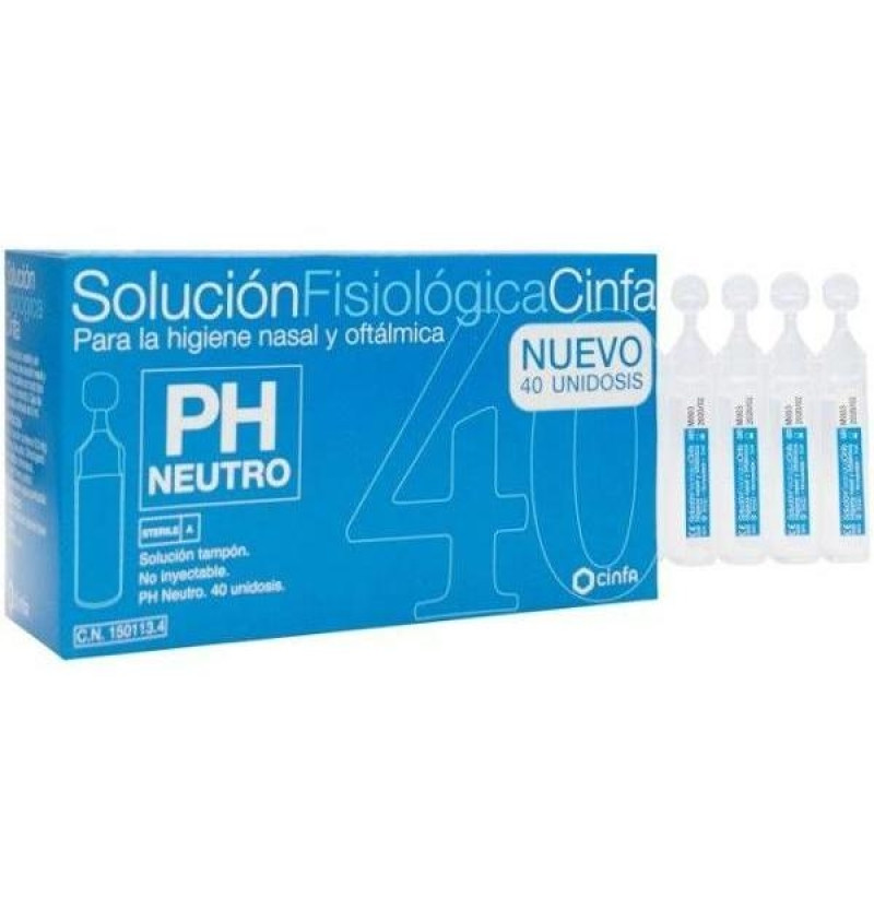 Cinfa Solución Fisiologica (monodosis 5 ml 40 U) - Cinfa S a