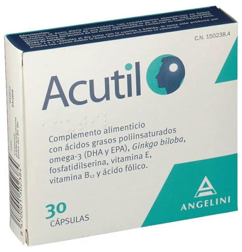 Acutil (30 Cápsulas) - Farmaceutica Angelini S.a