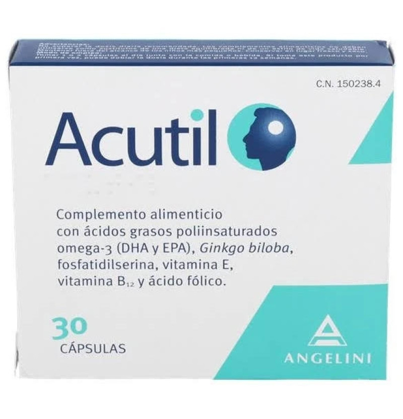 Acutil (30 Cápsulas) - Farmaceutica Angelini S.a