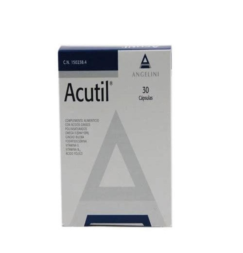 Acutil (30 Cápsulas) - Farmaceutica Angelini S.a