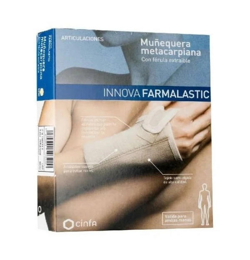 Muñequera Metacarpiana - Farmalastic Innova Ferula (1 Unidad Talla Mediana) - Cinfa S a