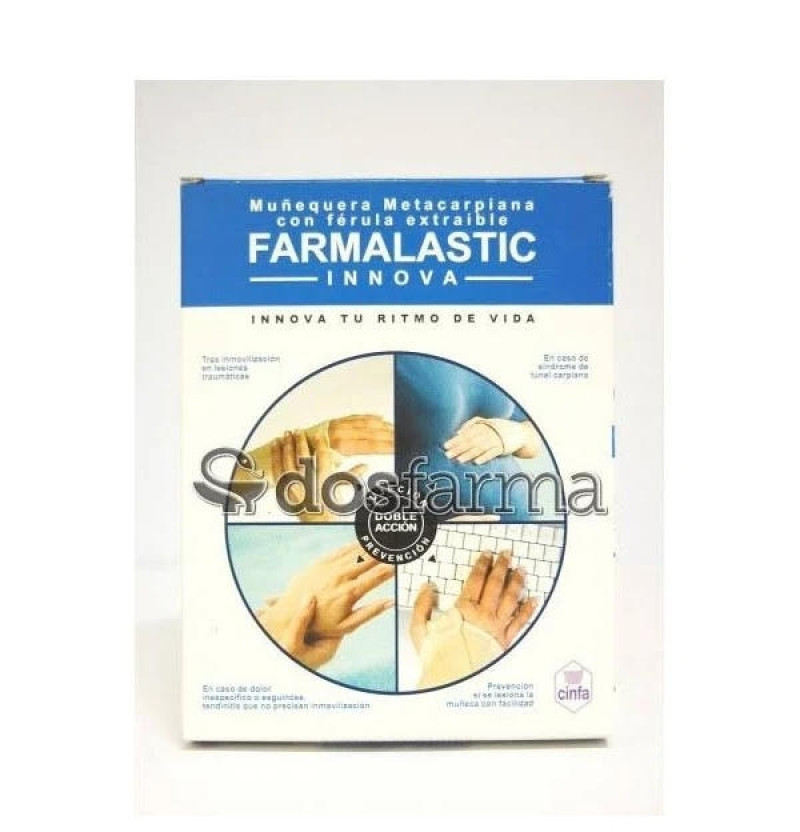 Muñequera Metacarpiana - Farmalastic Innova Ferula (1 Unidad Talla Mediana) - Cinfa S a