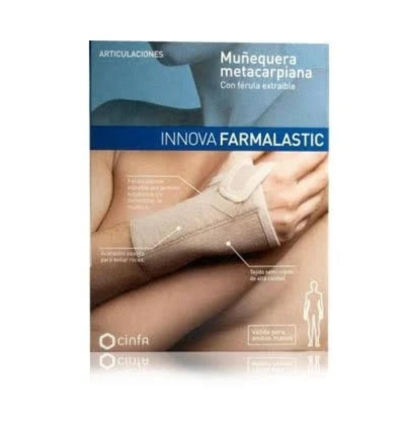 Muñequera Metacarpiana - Farmalastic Innova Ferula (1 Unidad Talla Grande) - Cinfa S a