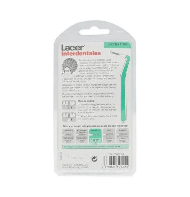 Cepillo Interdental - Lacer (extrafino Angular) - Lacer Laboratorios Sa