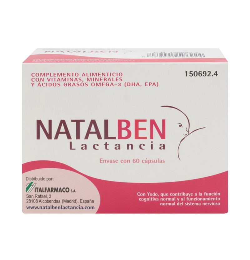 Natalben Lactancia (60 Cápsulas) - Italfarmaco S a