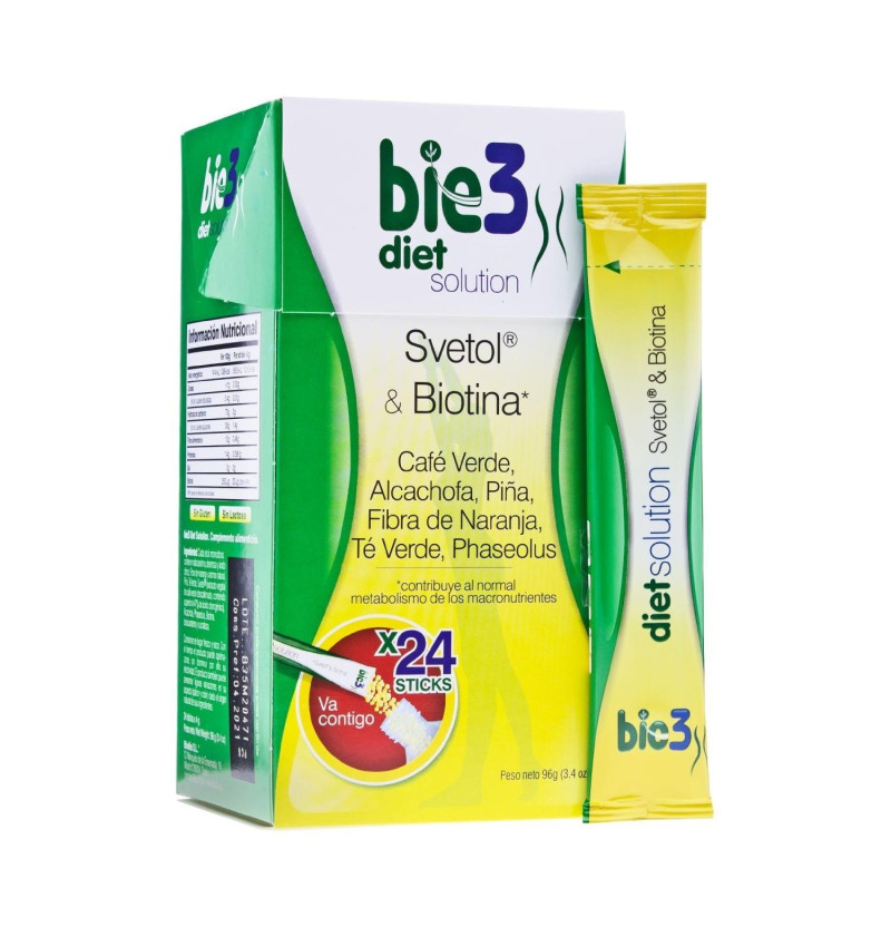 Diet Solution, 24 Sticks Solubles, 4 g - Bio3
