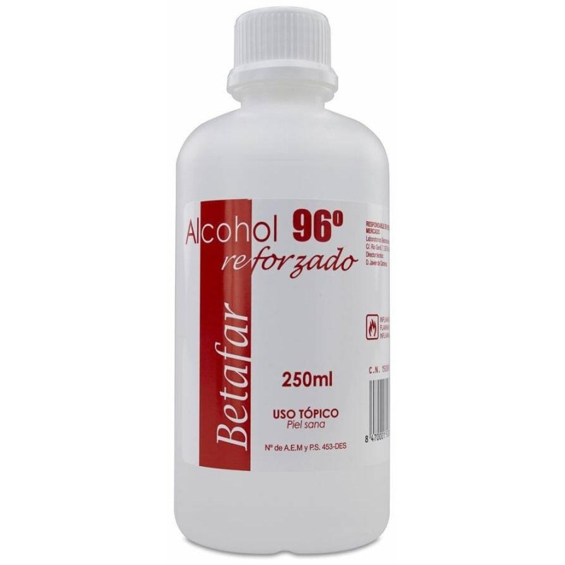 Betafar Alcohol 96º Reforzado, 250 ml - Betamadrileno