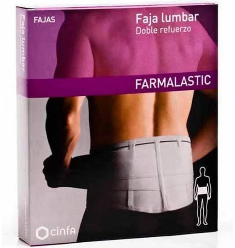 Faja Lumbar - Farmalastic Doble Refuerzo (talla 2) - Cinfa S a