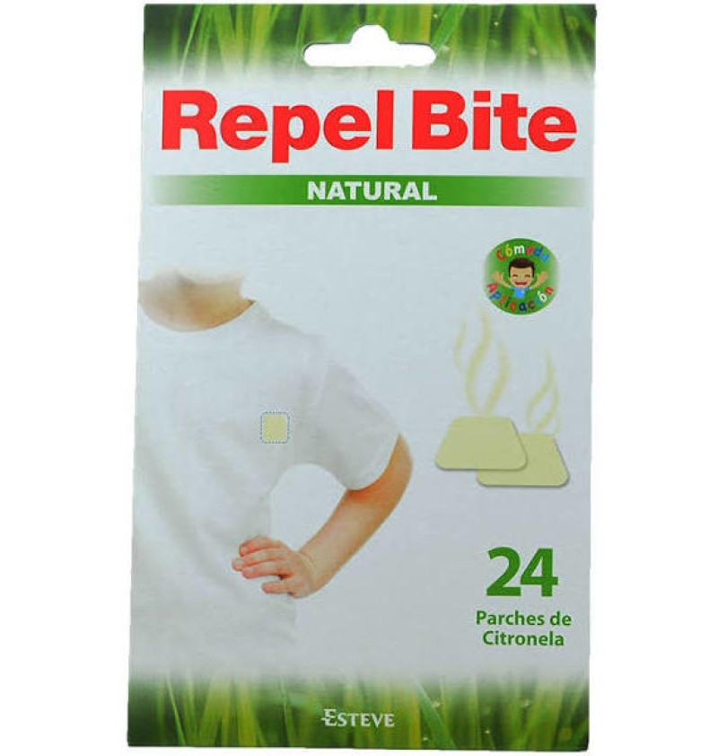 Repel Bite Natural Parches Ropa C/ Citronella (24 Aplicaciones)