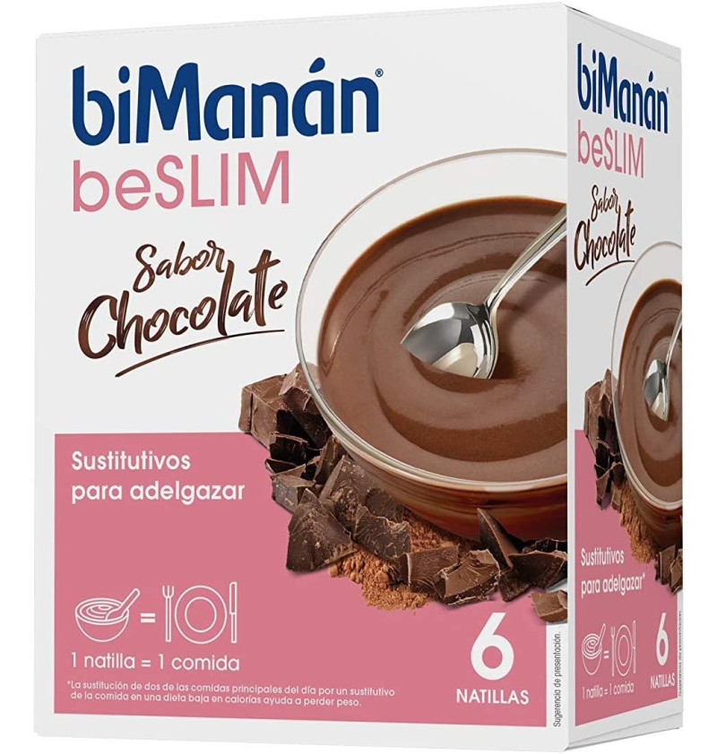 Bimanan Beslim Sustitutivo Natilla (6 Sobres 50 g Sabor Chocolate) - Nutricion Sante