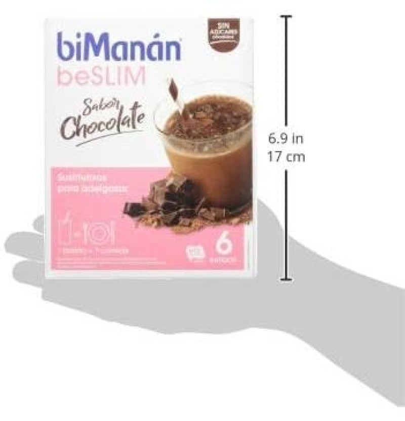 Bimanan Beslim Sustitutivo Batido (6 Sobres 50 g Sabor Chocolate) - Nutricion Sante