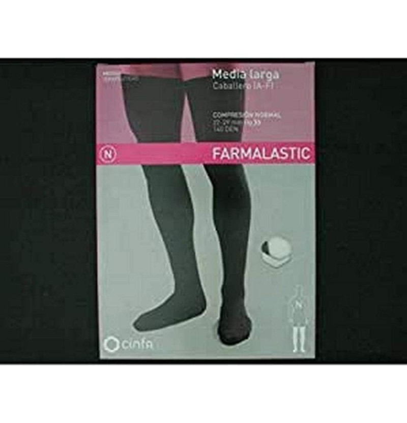 Media Caballero Larga (a - F) Compresion Normal - Farmalastic Silicona (2 Unidades Talla Pequeña) - Cinfa S a