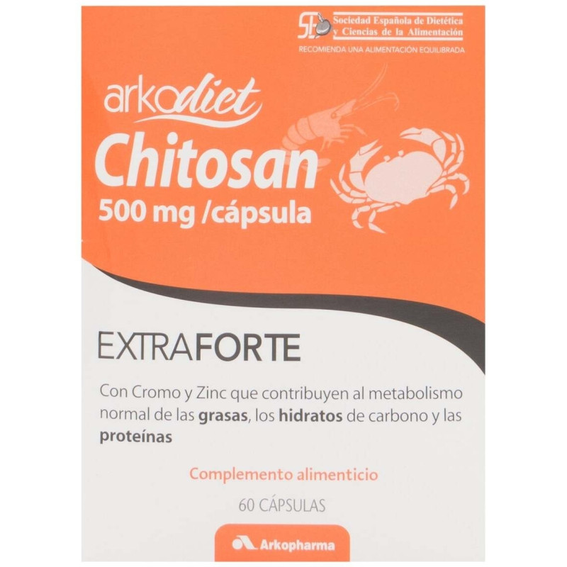 Arkopharma Arkodiet Chitosán Extra Forte 500 mg, 60 Cápsulas - Chitosan