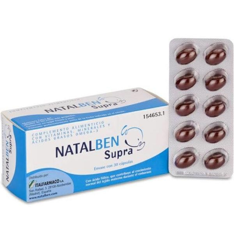 Natalben Supra (30 Cápsulas) - Italfarmaco S a