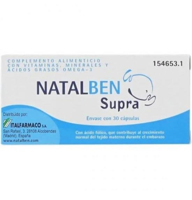 Natalben Supra (30 Cápsulas) - Italfarmaco S a