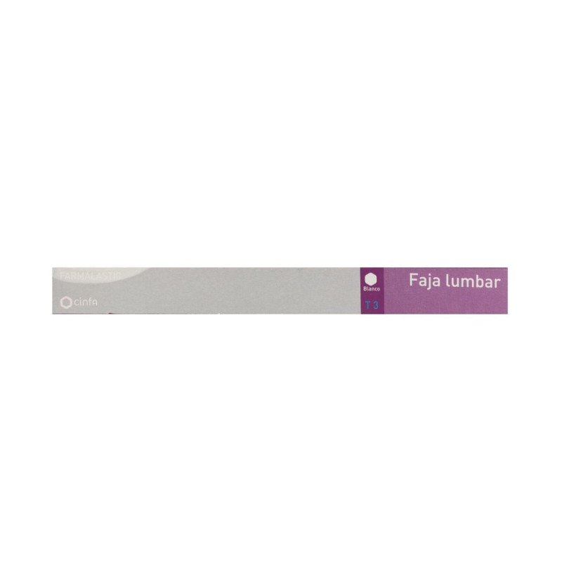 Faja Lumbar - Farmalastic Velcro (talla 3 Color Blanco) - Cinfa S a