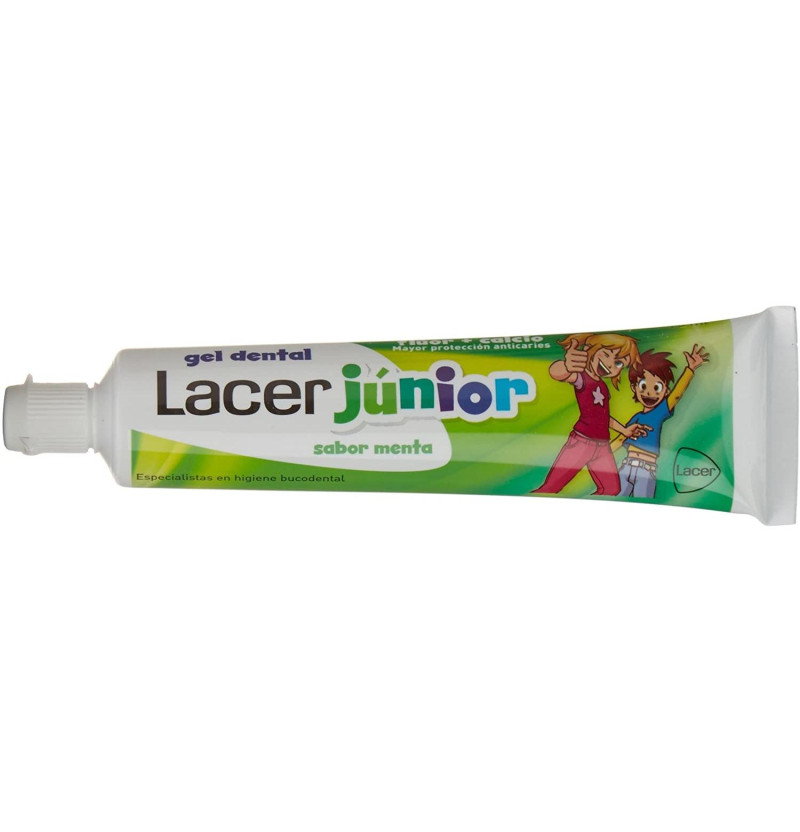 Lacer Junior Gel Dental (1 Envase 75 ml Sabor Menta) - Lacer Laboratorios Sa