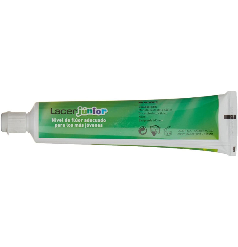 Lacer Junior Gel Dental (1 Envase 75 ml Sabor Menta) - Lacer Laboratorios Sa