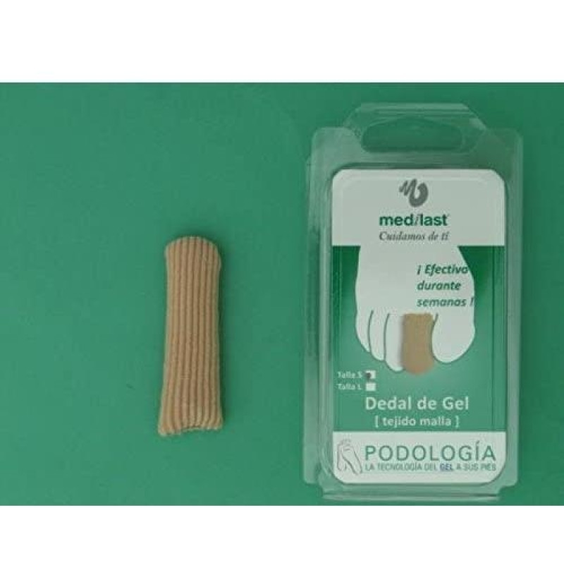 Dedal Proteccion Dedos Pies - Medilast Forrado de Gel (tejido Malla T - S 1 U) - Medilast