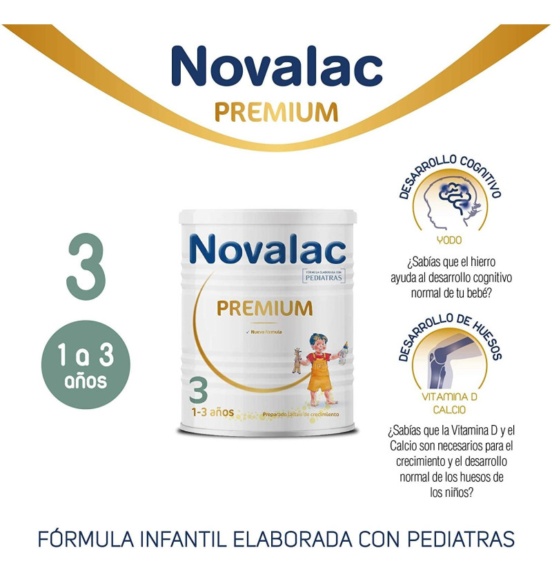 Novalac Premium 3 Preparado Lacteo (1 Envase 800 G) - Menarini