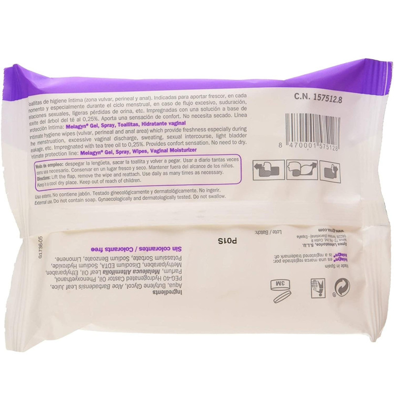 Melagyn Toallitas (15 Unidades Flow Pack) - Sin Marca