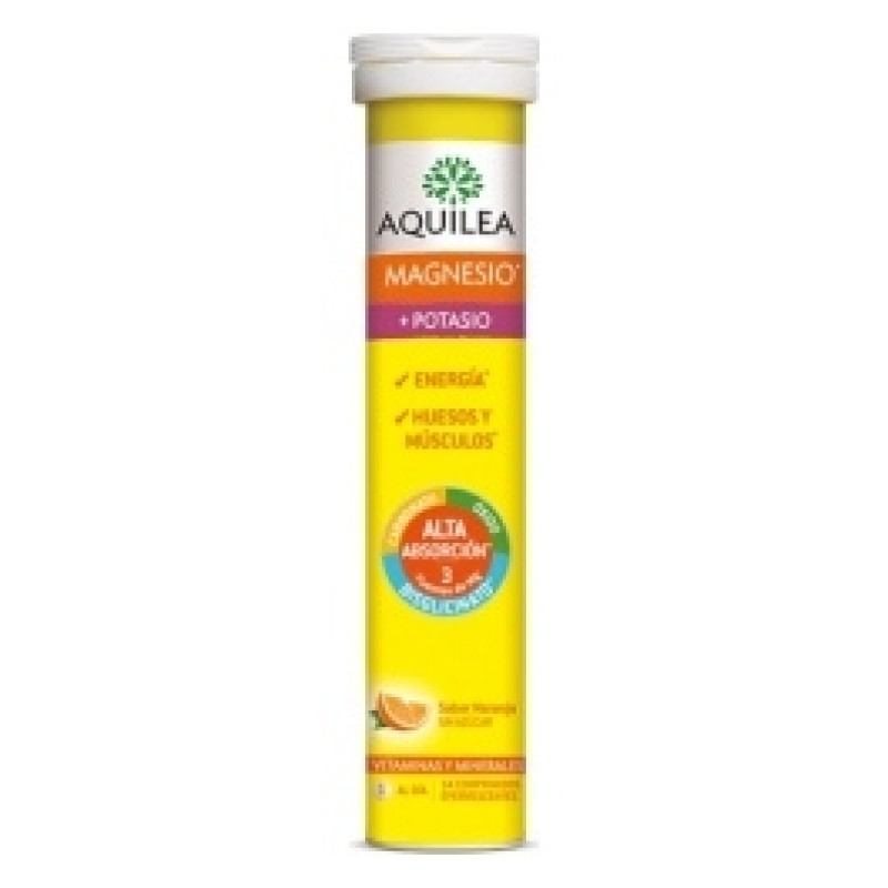 Aquilea Magnesio y Potasio Efervescente 14 Comprimidos - Magnesio+potasio