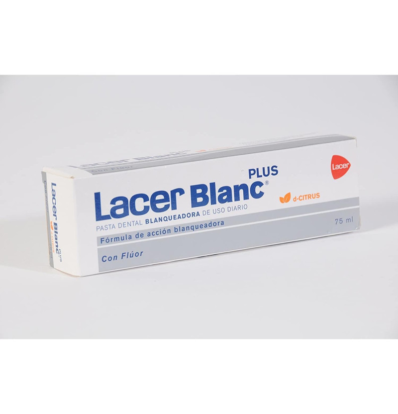 Lacerblanc Plus Blanqueadora Uso Diario - Pasta Dental (1 Envase 75 ml Sabor D - Citrus) - Lacer Laboratorios Sa
