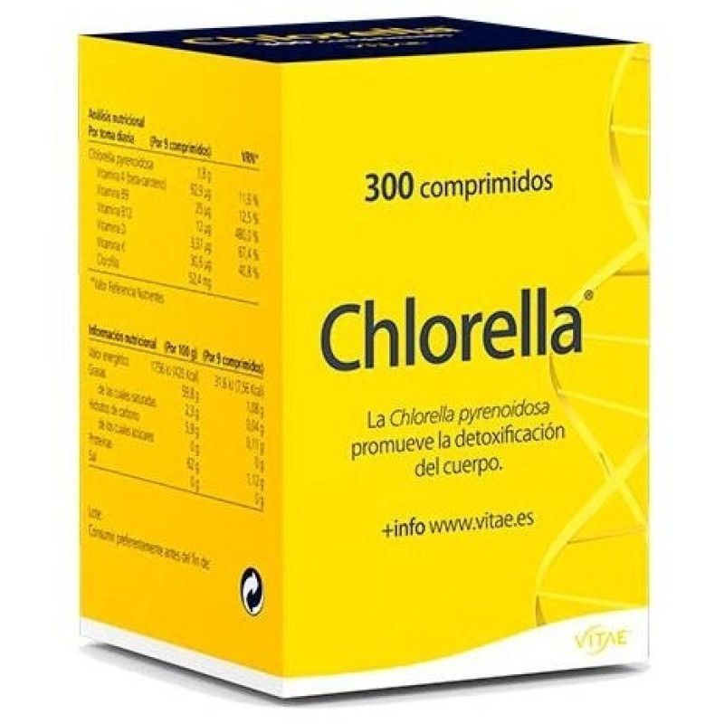 Vitae Chlorella Bote 300 Compr 200mg - Chlorella